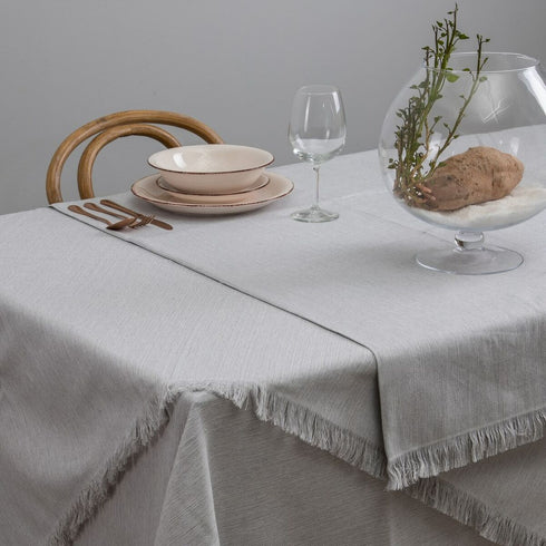 Mantel Gris Beige Poliéster 100 % algodón 150 x 200 cm