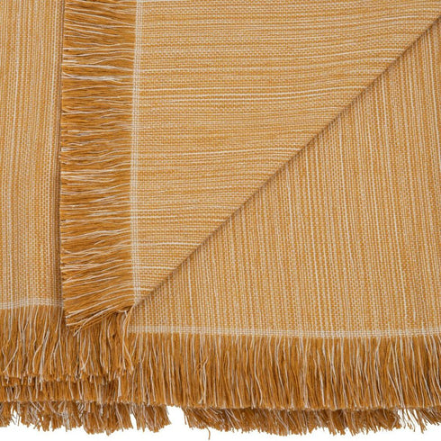 Mantel Beige Poliéster 100 % algodón Mostaza 150 x 200 cm