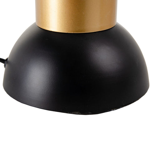 Lámpara de mesa Blanco Negro Dorado Metal Cristal Hierro 220-250 V 15 x 15 x 22 cm
