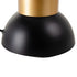 Lámpara de mesa Blanco Negro Dorado Metal Cristal Hierro 220-250 V 15 x 15 x 22 cm