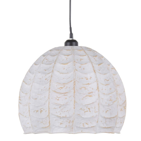 Lámpara de Techo Metal Blanco 31 x 31 x 31 cm