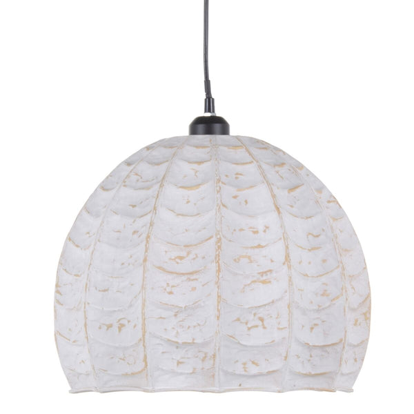 Lámpara de Techo Metal Blanco 31 x 31 x 31 cm