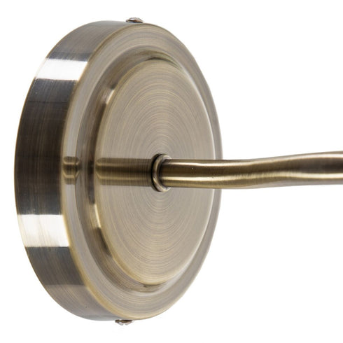 Lámpara de Pared Cristal Dorado Metal 18 x 18 x 25 cm