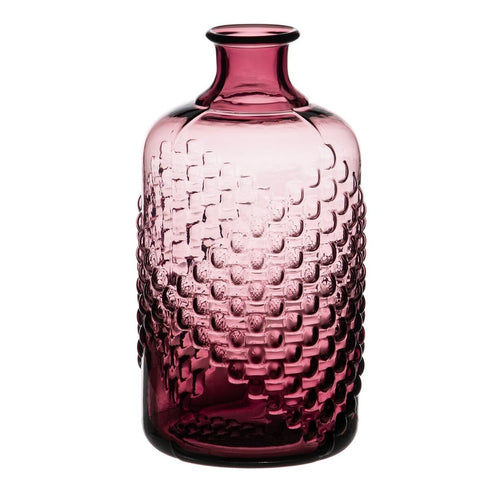 Jarrón Vidrio 13 x 13 x 25 cm Malva