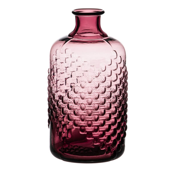 Jarrón Vidrio 13 x 13 x 25 cm Malva