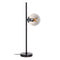 Lámpara de mesa Negro Gris Metal Cristal Hierro 220 V 22 x 15 x 60 cm