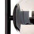 Lámpara de mesa Negro Gris Metal Cristal Hierro 220 V 22 x 15 x 60 cm