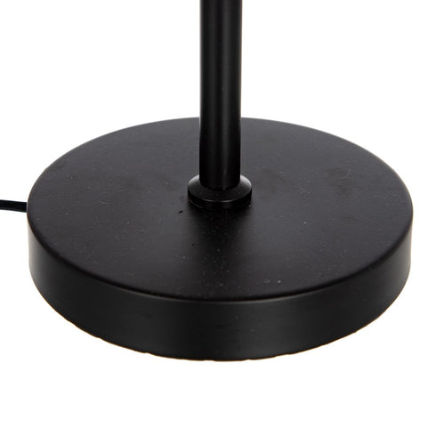 Lámpara de mesa Negro Gris Metal Cristal Hierro 220 V 22 x 15 x 60 cm