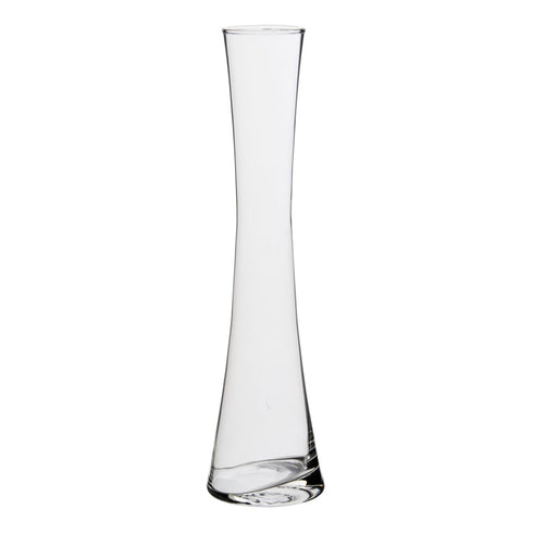 Jarrón Transparente Cristal 9,5 x 9,5 x 37 cm