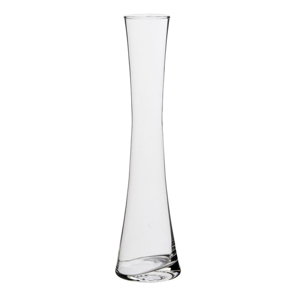 Jarrón Transparente Cristal 9,5 x 9,5 x 37 cm