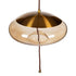 Lámpara de Techo Champán Cristal Metal 30 x 30 x 15 cm