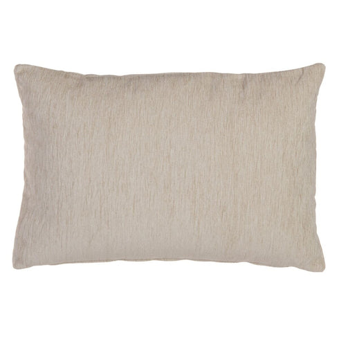 Cojín Beige Poliéster Acrílico 60 x 40 cm