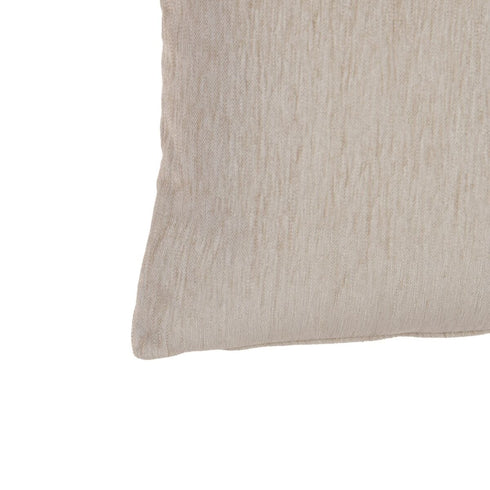 Cojín Beige Poliéster Acrílico 60 x 40 cm