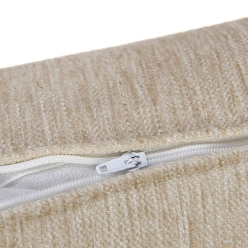 Cojín Beige Poliéster Acrílico 60 x 40 cm