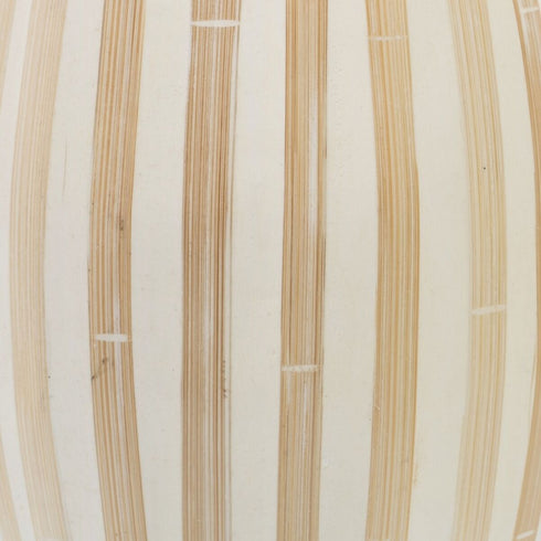 Jarrón Beige Bambú 15 x 15 x 30 cm