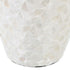 Jarrón 18 x 18 x 52 cm Beige Nácar Madera MDF