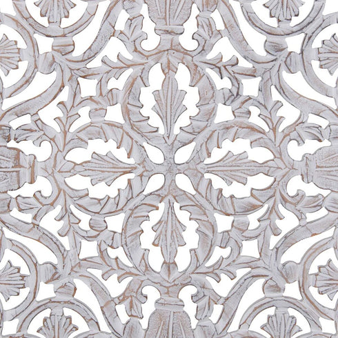 Decoración de Pared Blanco 60 x 1 x 60 cm DMF