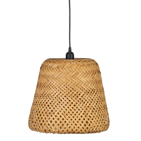 Lámpara de Techo 35,5 x 35,5 x 30,5 cm Natural Bambú (2 Unidades)