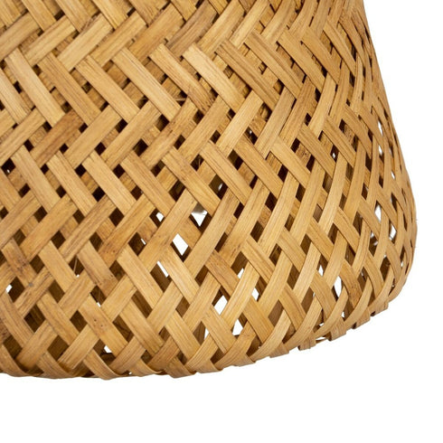 Lámpara de Techo 35,5 x 35,5 x 30,5 cm Natural Bambú (2 Unidades)
