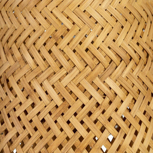 Lámpara de Techo 35,5 x 35,5 x 30,5 cm Natural Bambú (2 Unidades)