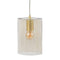 Lámpara de Techo 15 x 15 x 22,2 cm Cristal Dorado Hierro Ø 15 cm