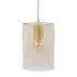 Lámpara de Techo 15 x 15 x 22,2 cm Cristal Dorado Hierro Ø 15 cm