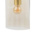 Lámpara de Techo 15 x 15 x 22,2 cm Cristal Dorado Hierro Ø 15 cm