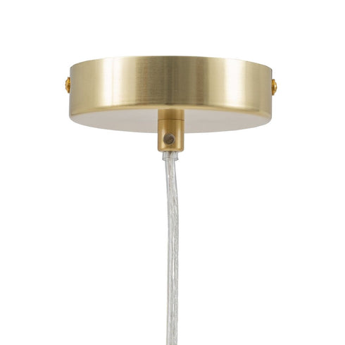 Lámpara de Techo 15 x 15 x 22,2 cm Cristal Dorado Hierro Ø 15 cm