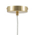 Lámpara de Techo 15 x 15 x 22,2 cm Cristal Dorado Hierro Ø 15 cm
