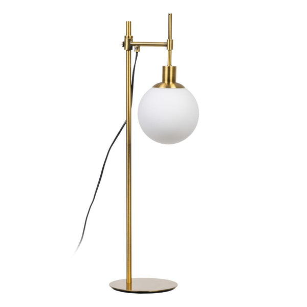 Lámpara de mesa Blanco Dorado Metal Cristal Hierro Hierro/Cristal 40 W 220 V 240 V 220 -240 V 24 x 17 x 65 cm