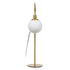 Lámpara de mesa Blanco Dorado Metal Cristal Hierro Hierro/Cristal 40 W 220 V 240 V 220 -240 V 24 x 17 x 65 cm
