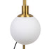 Lámpara de mesa Blanco Dorado Metal Cristal Hierro Hierro/Cristal 40 W 220 V 240 V 220 -240 V 24 x 17 x 65 cm
