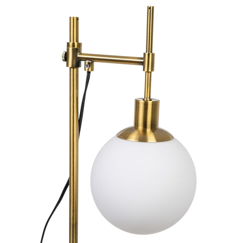 Lámpara de mesa Blanco Dorado Metal Cristal Hierro Hierro/Cristal 40 W 220 V 240 V 220 -240 V 24 x 17 x 65 cm