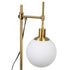 Lámpara de mesa Blanco Dorado Metal Cristal Hierro Hierro/Cristal 40 W 220 V 240 V 220 -240 V 24 x 17 x 65 cm