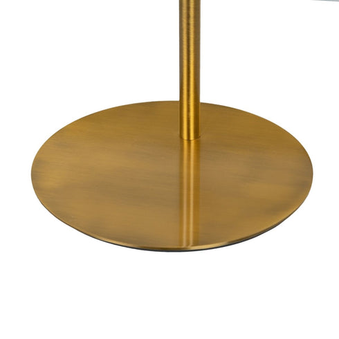 Lámpara de mesa Blanco Dorado Metal Cristal Hierro Hierro/Cristal 40 W 220 V 240 V 220 -240 V 24 x 17 x 65 cm