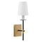 Lámpara de Pared 12 x 15 x 36 cm Negro Dorado Metal Clásico