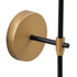 Lámpara de Pared 12 x 15 x 36 cm Negro Dorado Metal Clásico