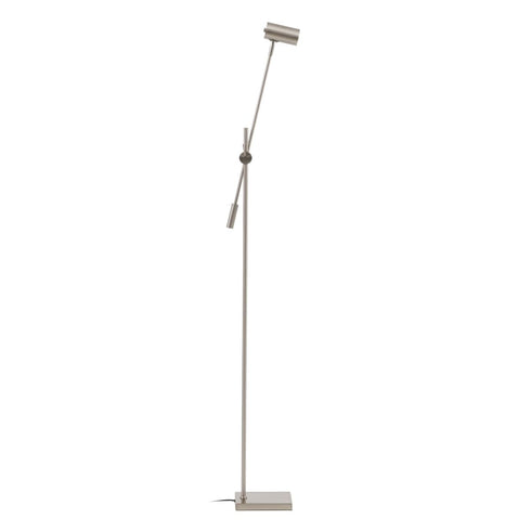 Lámpara de Pie 71 x 12 x 131 cm Metal Plata
