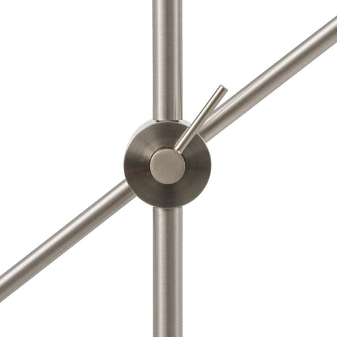 Lámpara de Pie 71 x 12 x 131 cm Metal Plata