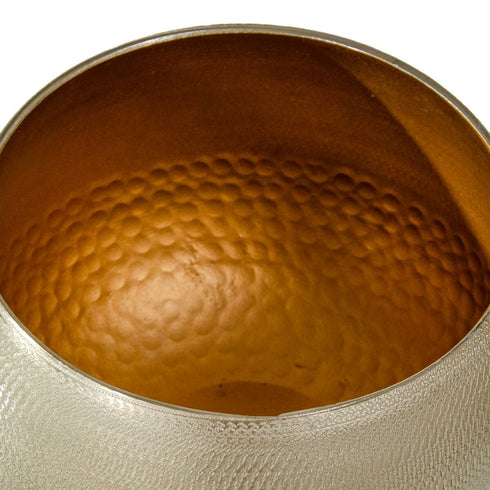 Centro de Mesa Dorado Aluminio 17 x 17 x 12 cm