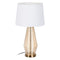Lámpara de mesa Dorado Lino Metal Hierro 40 W 220 V 33 x 33 x 60 cm