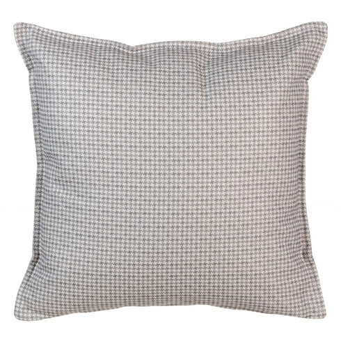 Cojín Poliéster Gris claro 45 x 45 cm Pata de gallo