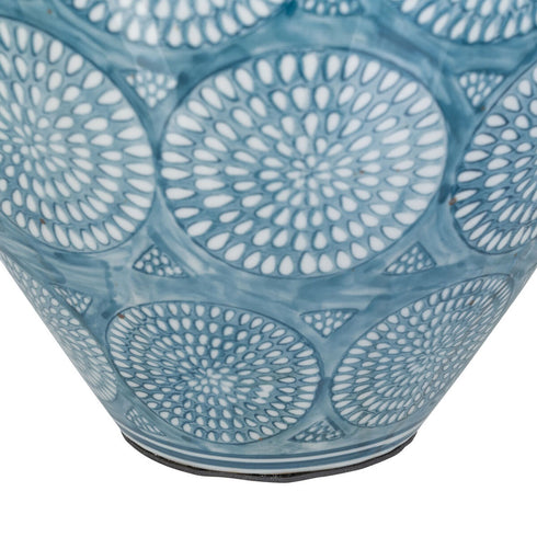 Lámpara de mesa Cerámica Turquesa 41 x 41 x 61 cm