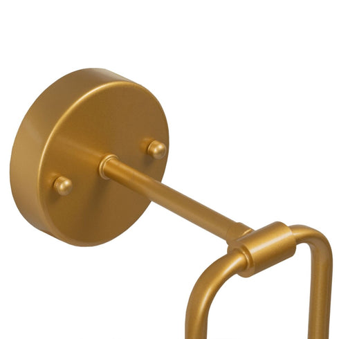 Lámpara de Pared 13 x 22 x 40 cm Cristal Dorado Metal Moderno