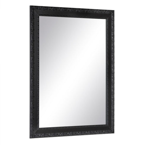 Espejo de pared Negro Madera Cristal 72,5 x 3 x 93 cm