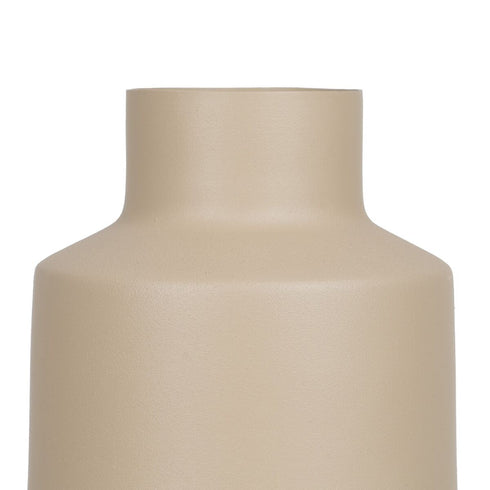 Jarrón 13 x 13 x 31 cm Crema Hierro