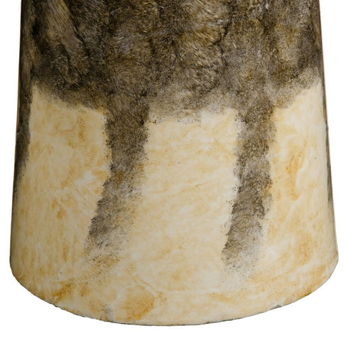 Jarrón Cristal Gris Crema 17 x 17 x 25 cm