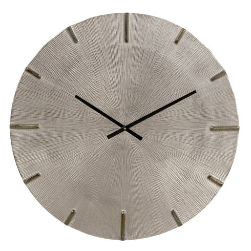 Reloj de Pared 59 x 59 cm Gris Aluminio