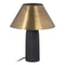 Lámpara de mesa Negro Dorado Metal 30 x 30 x 38 cm