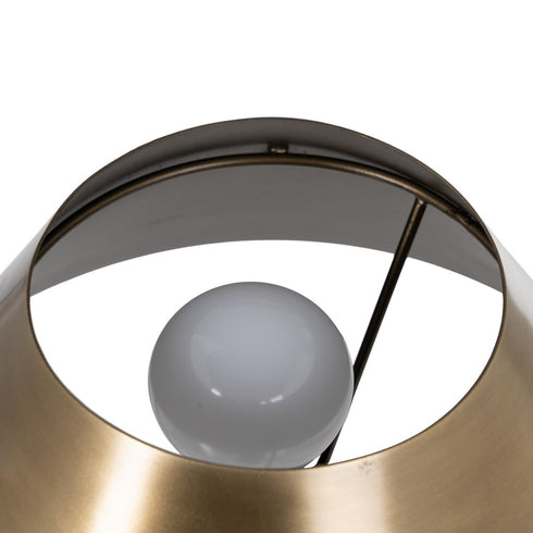 Lámpara de mesa Negro Dorado Metal 30 x 30 x 38 cm